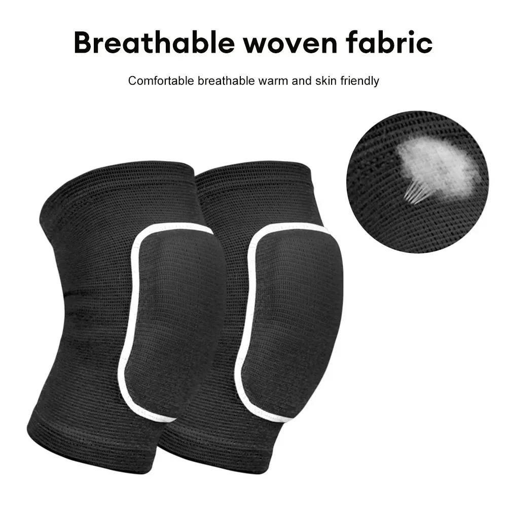 Non-Slip Sports Knee Pads para Homens e Mulheres, Basquete Knee Brace, Protetor, Segurança, Suporte, Fitness Gear, 2Pcs Set