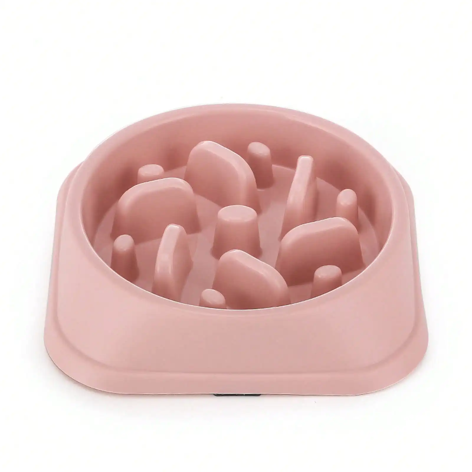Jungle-Themed Slow Feeder Dog Bowl - Non-Skid Pet Puzzle Bowl Dogs & Cats, Anti-Choke Anti-Bloat Food Dish Fast Eaters, Fun Interactive Feeder Mental Stimulation & (Assorted Colors) QHNT