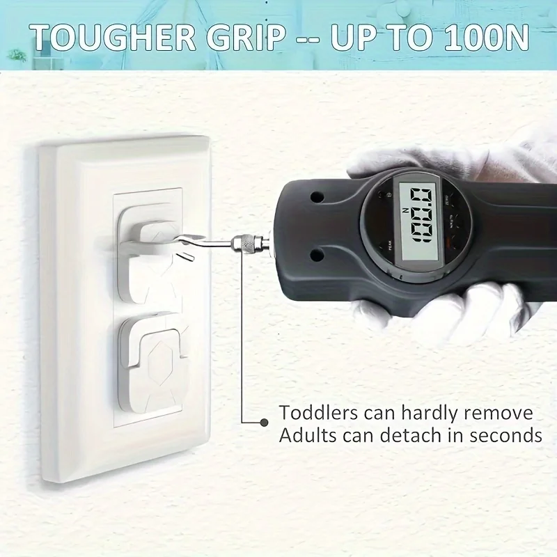 10/15pcs Electric Shock Proof Outlet Covers Sleeve for 3-Hole Sockets - Childproofing with Pull Ring Power Protection Hole Cover