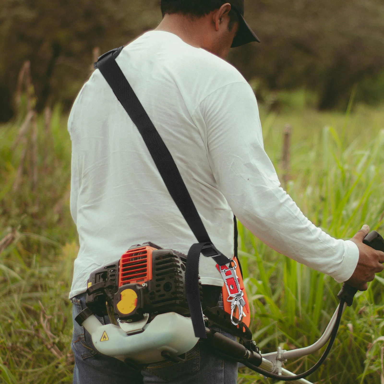 

1pc Lawn Mower Strap Grass Trimmer Adjustable Carrying Hair Shoulder Pad Thickened Practical Garden Tools