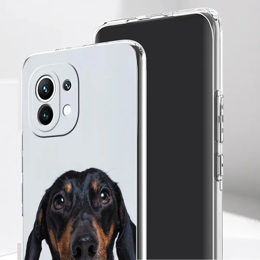 Dachshund Sausage Dog Phone Case For Xiaomi Mi 14 13 13T 12T 10 12 Lite 11 Ultra 11X 11T Pro Poco X6 X5 X3 NFC F6 5G Clear Cover