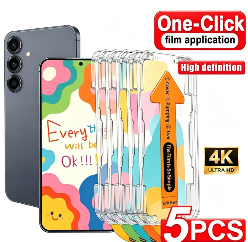 2/5PCS Privacy & HD Screen Protector For Samsung S26 Ultra S26+ S26, Dust Free Anti Abrasion Anti Fingerprint Glass Guard