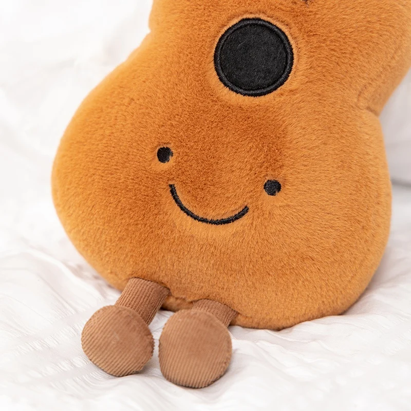 لطيف الموسيقية ألعاب من نسيج مخملي لينة الكمان 30 سنتيمتر الغيتار بيبا ضبط شوكة ملاحظة محشوة دمية أداة هدية للطفل الموسيقى عاشق ديكور المنزل