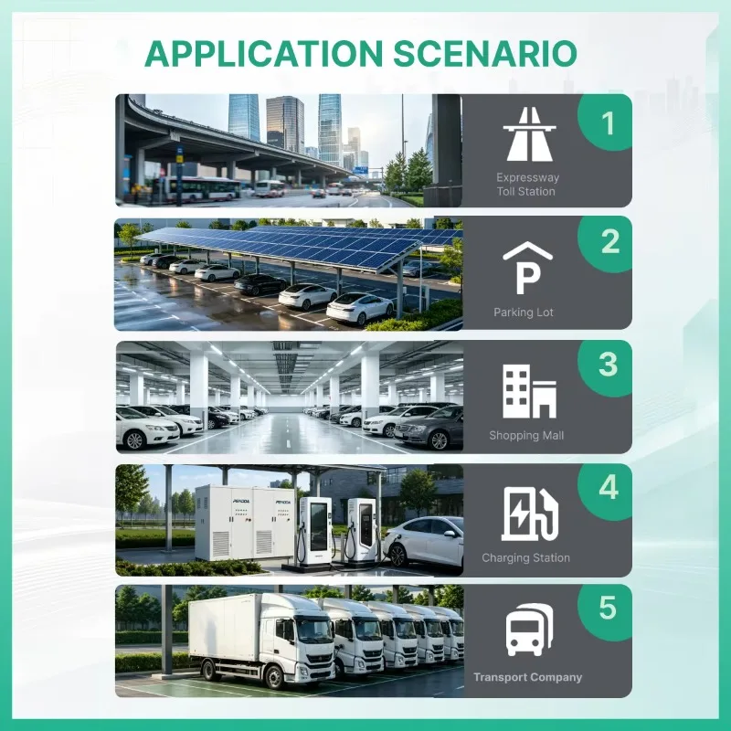 PENODA 120KW-180KW DC EV Floor Charger AC380V 480v 15% Input New 10.1-Inch Screen Fast Charging Station Made in China