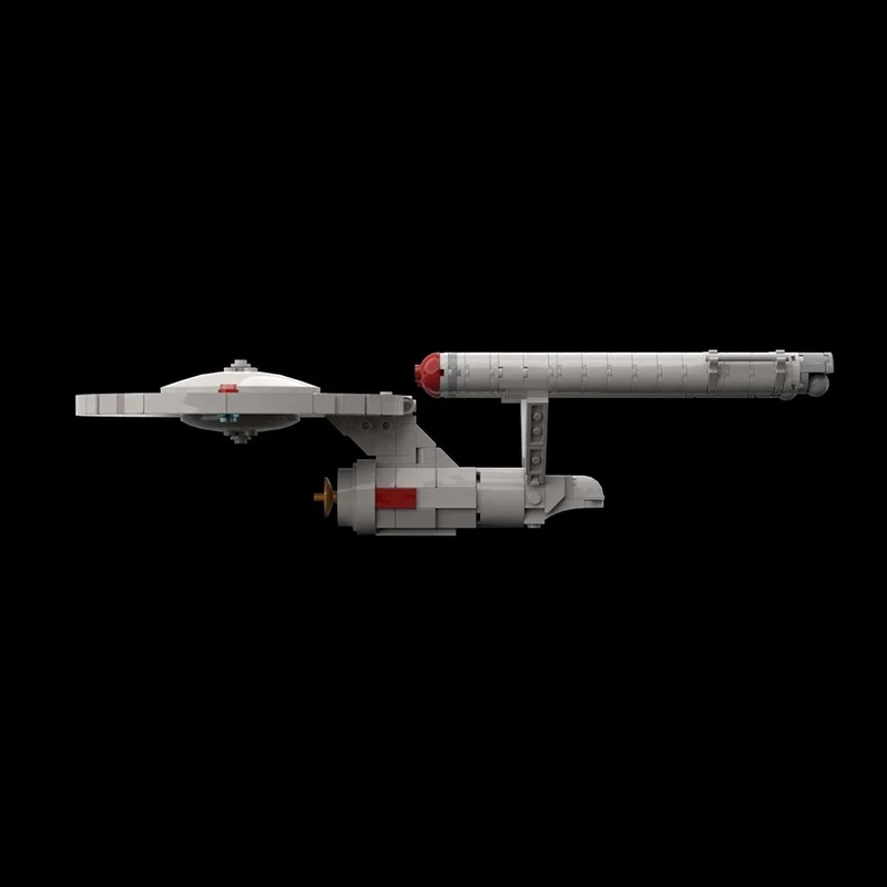 327pcs MOC Star Trek Constitution Class TOS Enterprise Space Model Building Blocks DIY Gift Creative Collectible Display Decor view 4