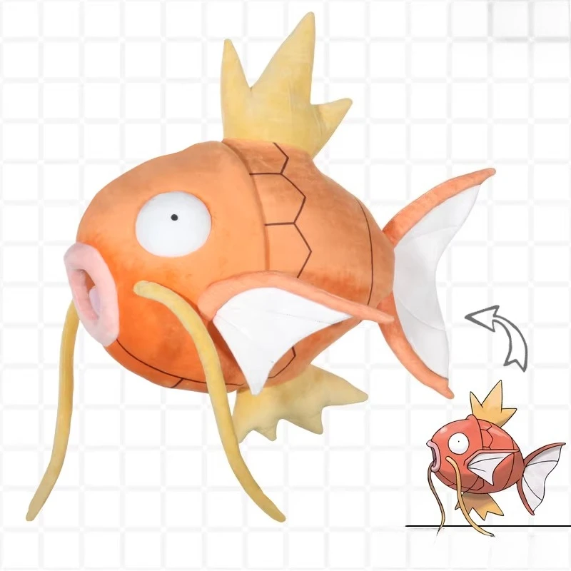 

Плюшевая игрушка Магикарп 50 см, милый Покемон, аниме-персонаж, мягкая кукла, декор для комнаты, детская подушка, плюшевая игрушка, праздничный подарок