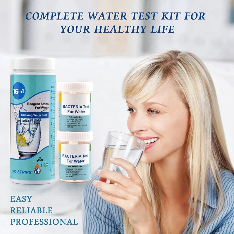 17-In-1 Complete Water Test Kit Water Testing Kits For Home, For Drinking Water Easy Testing, PH, Lead