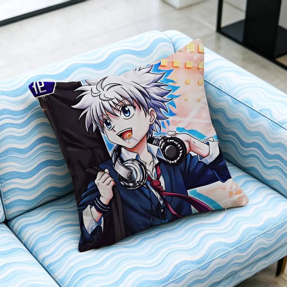 For Hunter X Hunter Gon Freecss Killua Zoldyck Throw Pillow Cover Case Custom Decorative Pillowcase Accent Cushion Home Gift