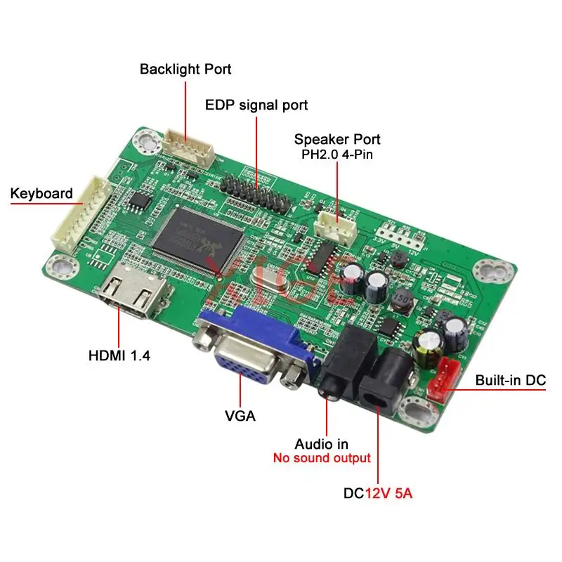 For LM215WF3-SDA1/SDB1 VGA HDMI-compatible EDP Controller Board With Backlight 21.5