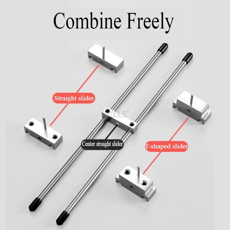 Special Tool For Opening Wooden Door Lock Holes Door Lock Install Mold+Adjustable Center Pressure Plate/Avoid Drill Sample Gauge