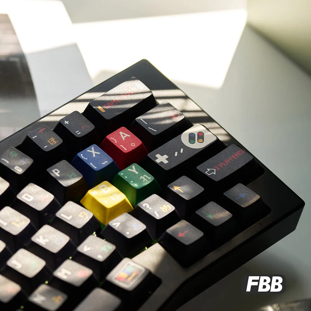 FBB Keycaps SFC 1990 171keys PBT Dye-Sub Custom Cherry Profile Untuk Mx Cherry Switch Gaming Mechanical Keyboard 68 75% DIY Kit