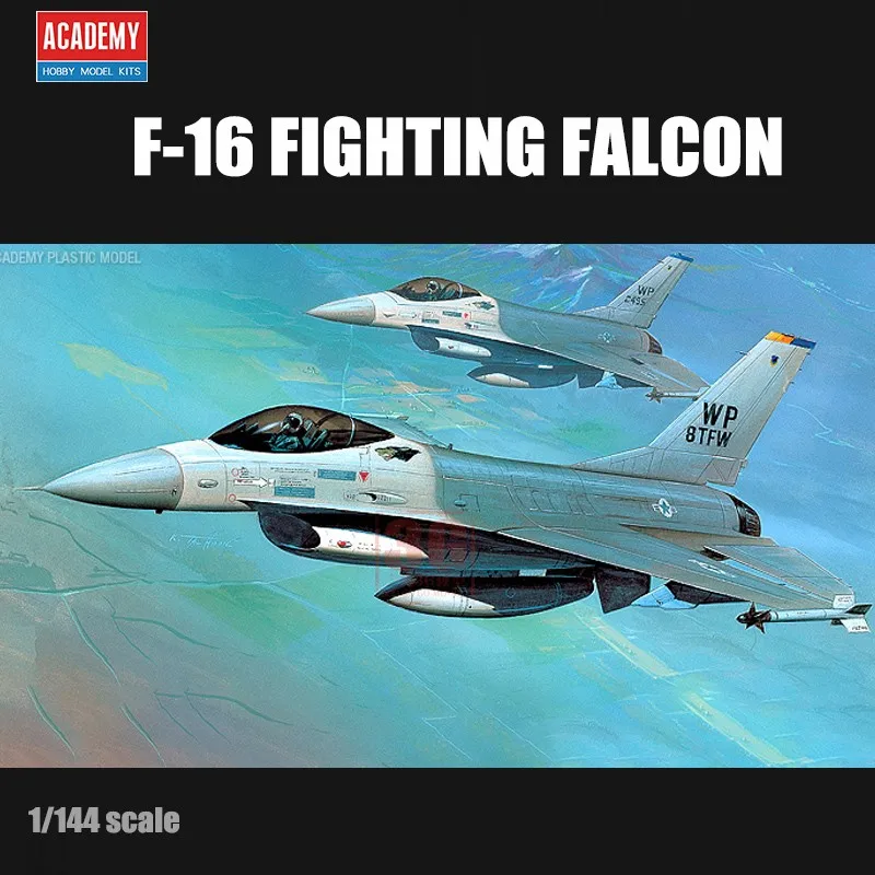 ACADEMY 12610 1/144 Scale Model U.S. F-16 Fighting Falcon Airplanes Assembly Model Building Kits For Hobby DIY