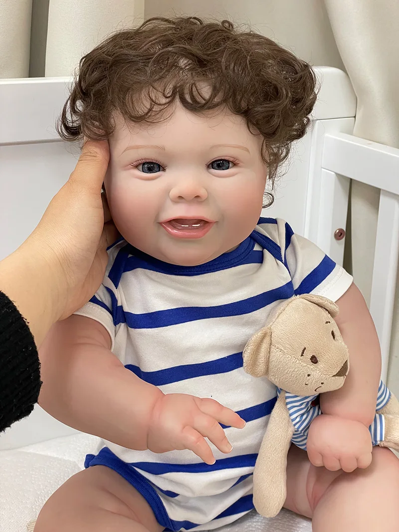 Cokela 20inch/50cm Real Baby Doll Reborn Doll Soft Touch Realistic Silicone Reborn Baby Doll With Implanted Artificial Hair