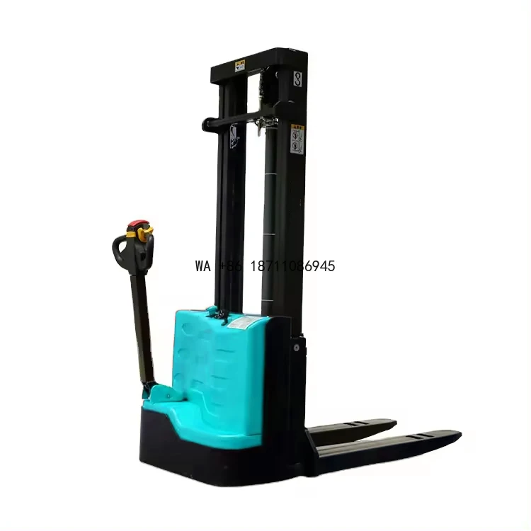 Semi Electric Self Load Lifting Stacker Self Loading Portable Forklift Truck