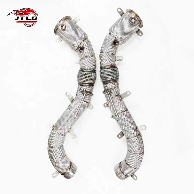 

JTLD прямая труба из нержавеющей стали с теплозащитным экраном, выхлопная труба для Mclaren 600LT 650S 570S