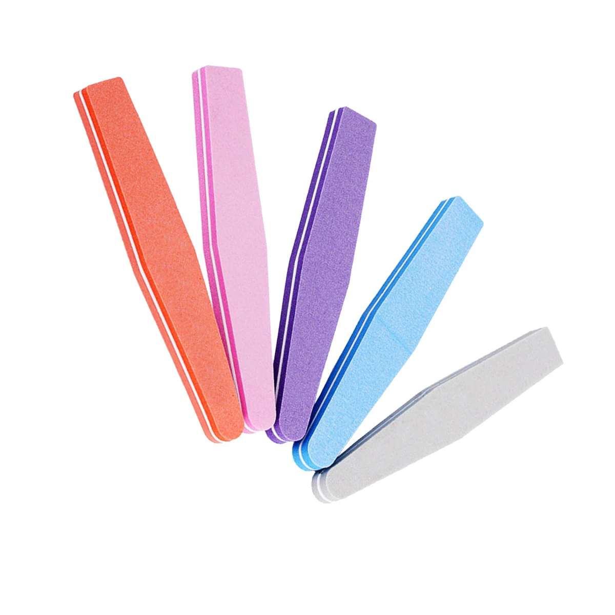 

5pcs Nail Shiner Sponge Nail Files Buffing Blocks For Natural Artificial Nails Manicure Tool Portable Salon Home Use
