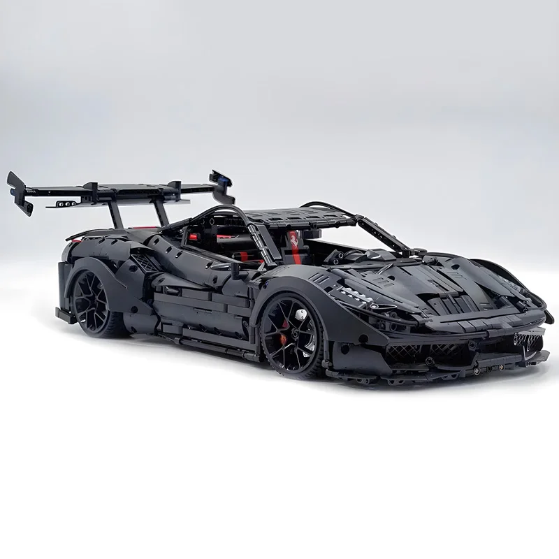 High-Tech Speed Power Hypercar Model MOC-61043 Building Blocks Bricks Plating Color Super Car Puzzle Toy Brithday Gifts For Kids