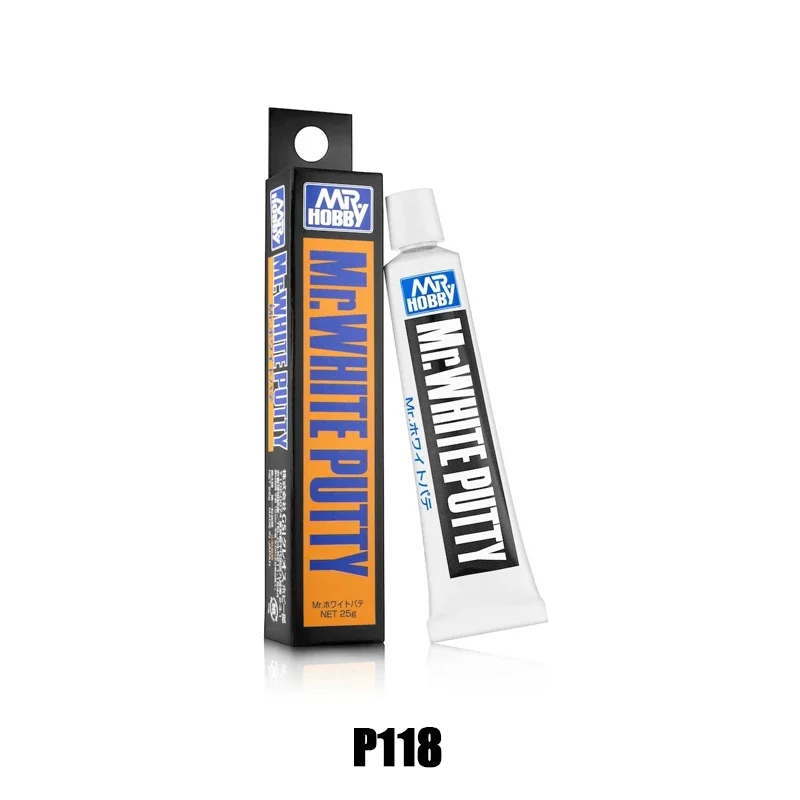 MR.HOBBY P118/P123 White Putty 25g Basic Type Low Density Toothpaste Type Putties Model Making Accessories Liquid Filler