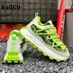 Men Luxury Designer Sneakers Shoes 2024 Spring Running Shoes Casual Sports Shoes for Men Chunky Males High Sole Sneakers