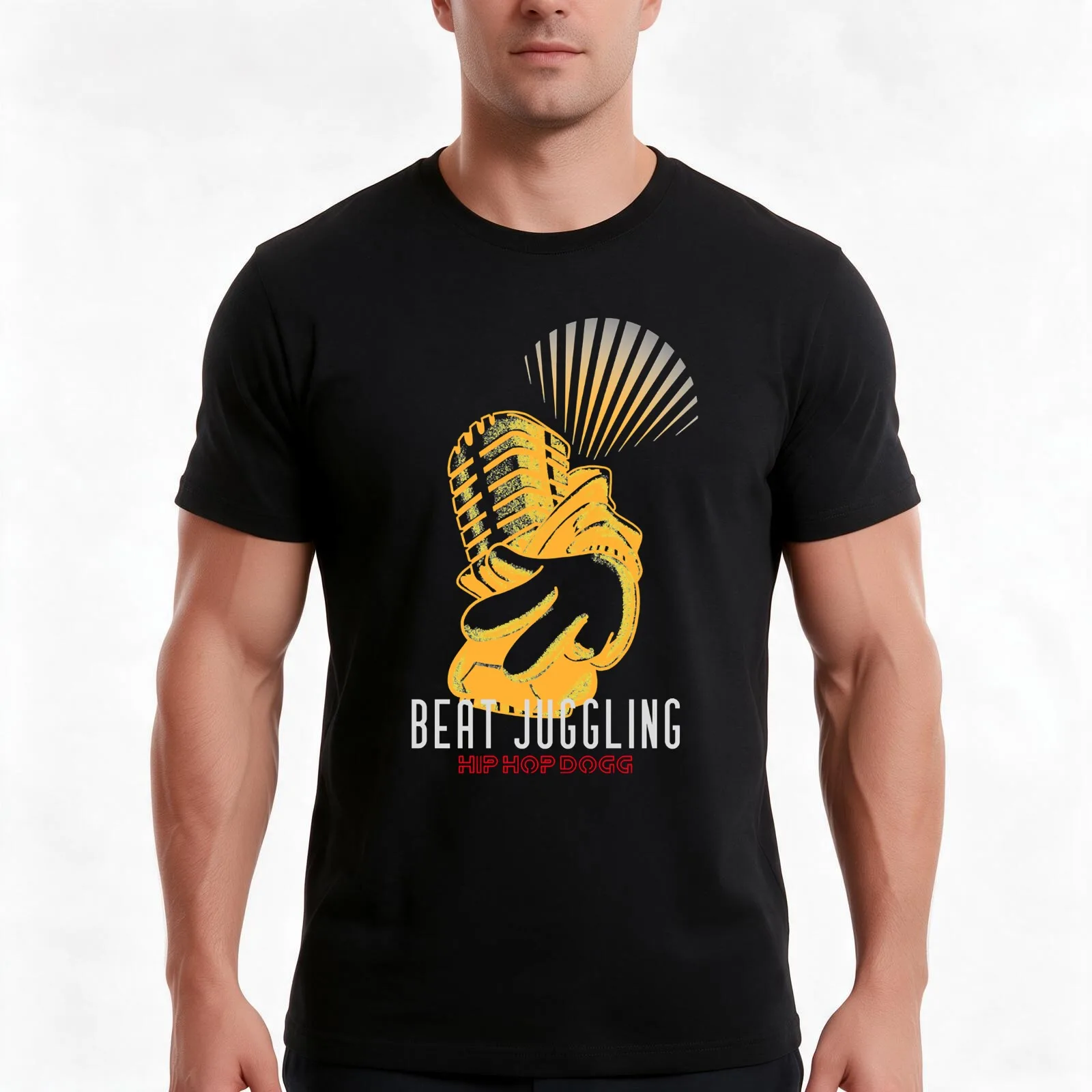 Hiphop Beat Juggling T-Shirt Summer Casual Cotton Tee Oversized Streetwear Tops Vintage Graphic Print Loose Fit Short Sleeve