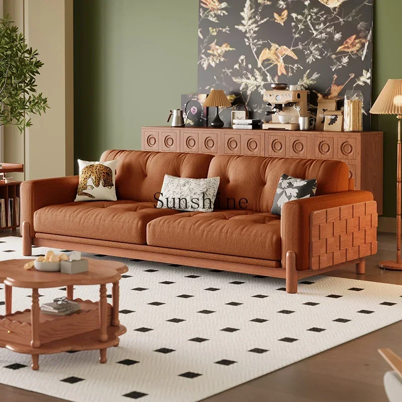 Corduroy fabric living room cloud sofa housewarming gift