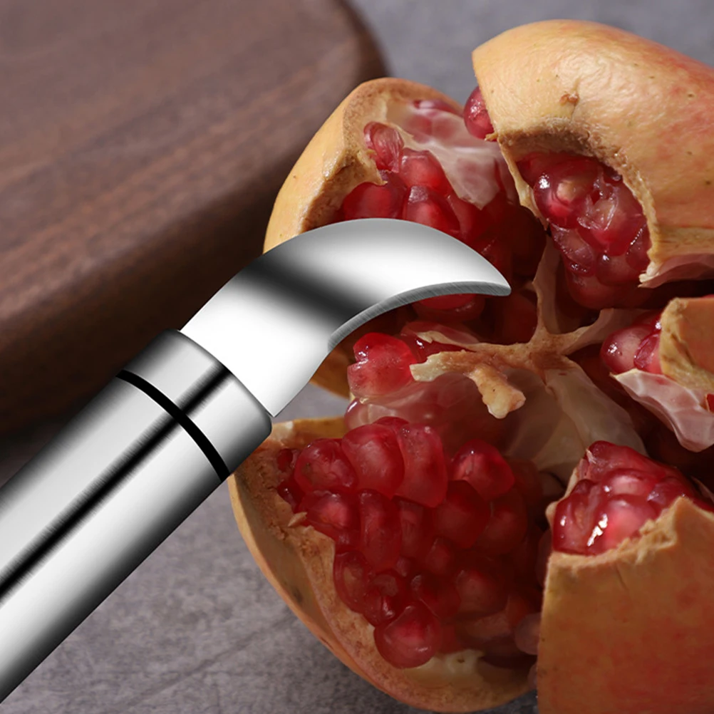 

Pomegranate Opener Stainless Steel Kitchen Tool Compact Multifunctional Fruit Gadgets Serrated Blade Design Easy Peel