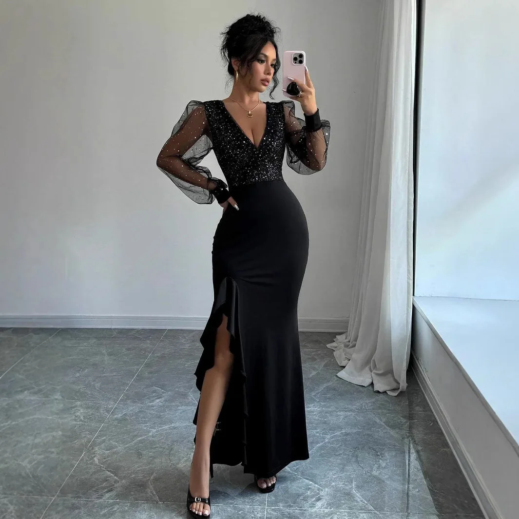 Весенне-осеннее трикотажное платье