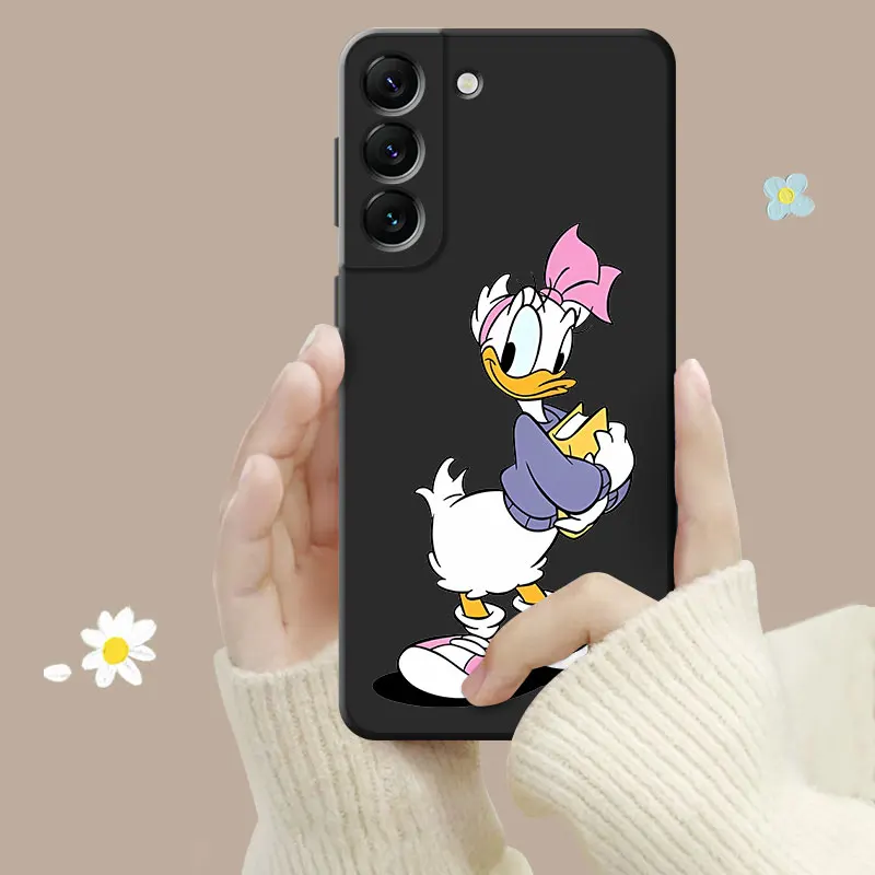 Disney Love Donald Daisy Mickey Phone Case For Samsung Galaxy S24 S23 S22 S21 S20 FE Ultra S10 S9 Plus Note 10Plus 20Ultra Cover