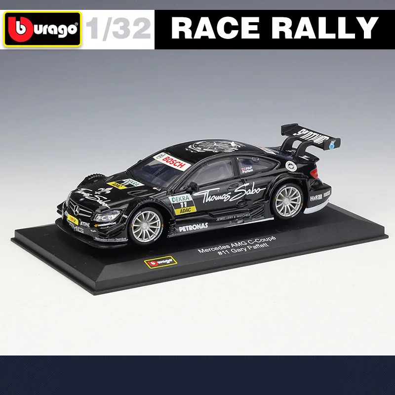 Bburago 1:32 Benz AMG C-Coupe DTM #5 #11 Alloy Racing Car Model Diecast Metal Toy Car Model Simulation Collection Children Gift