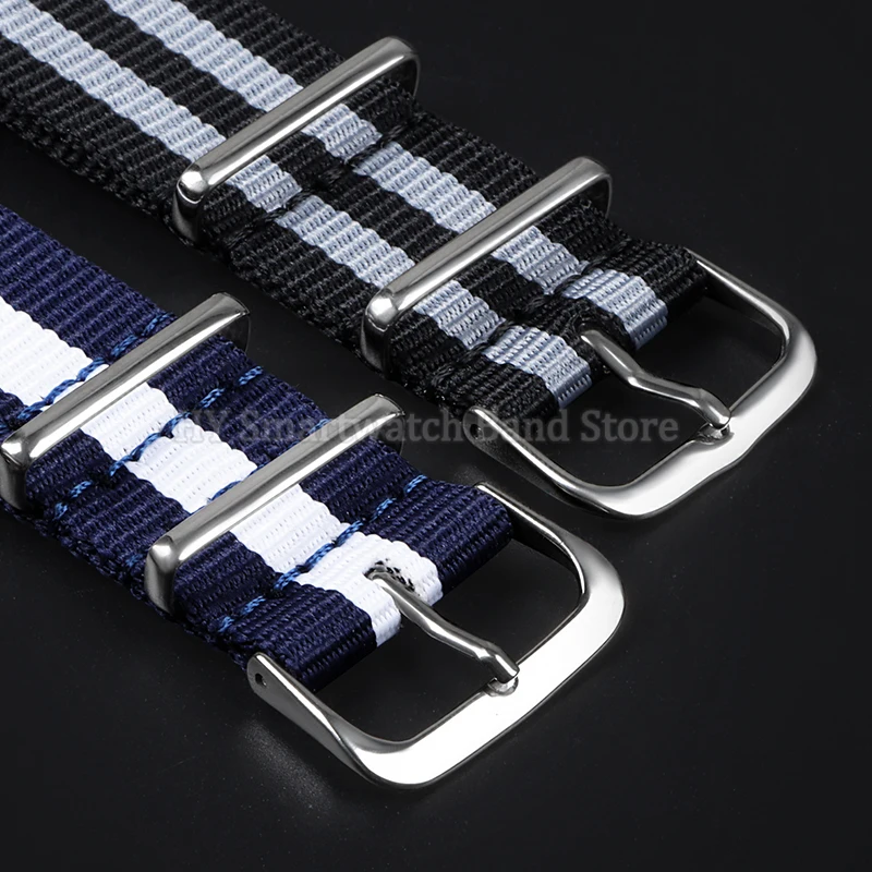 14 مللي متر 16 مللي متر 18 مللي متر 20 مللي متر 22 مللي متر حزام ساعة نيلون ل رولكس ل Seiko العسكرية الرياضة المعصم الفرقة ل تيودور مضفر سوار قماش حزام