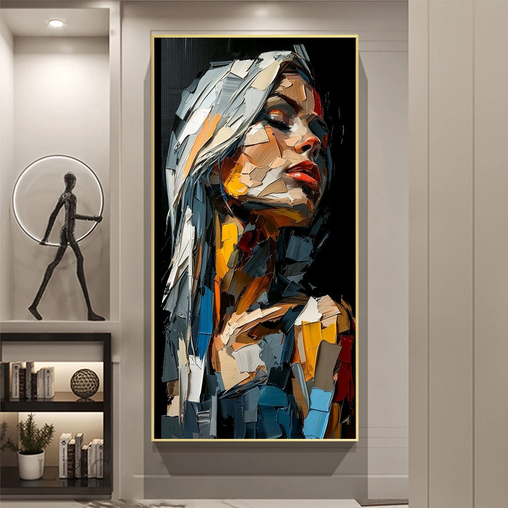 

Abstract Colorful Graffiti Portrait Art Posters Prints Modern Wall Art Female Aesthetic Canvas Painting Living Room Home Decor