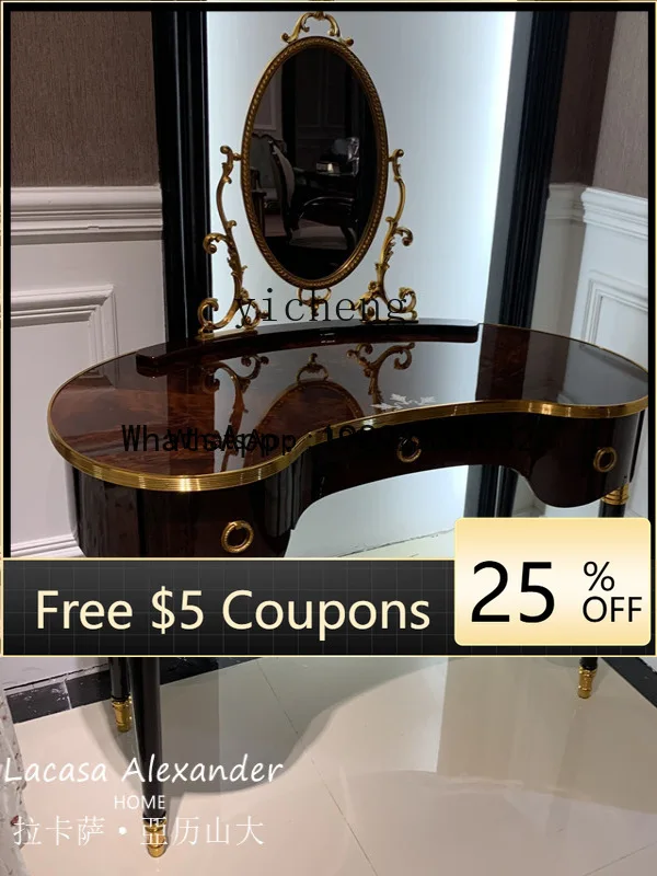 BB Light Luxury Dressing Table Minimalist Makeup Table Bedroom Writing Desk Villa Dressing Table
