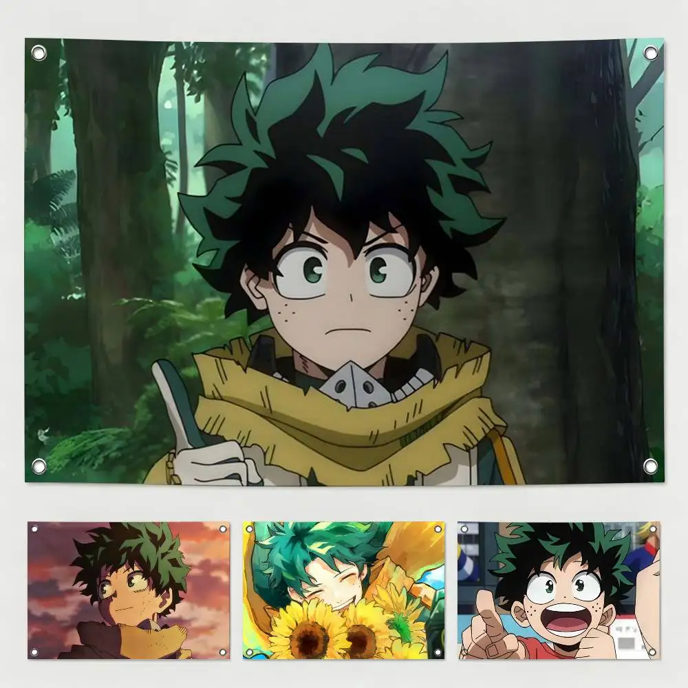 My Hero Academia Izuku Midoriya Flag Suitable For Party Club Outdoor Interior Wall Decoration Banner Fans Gift
