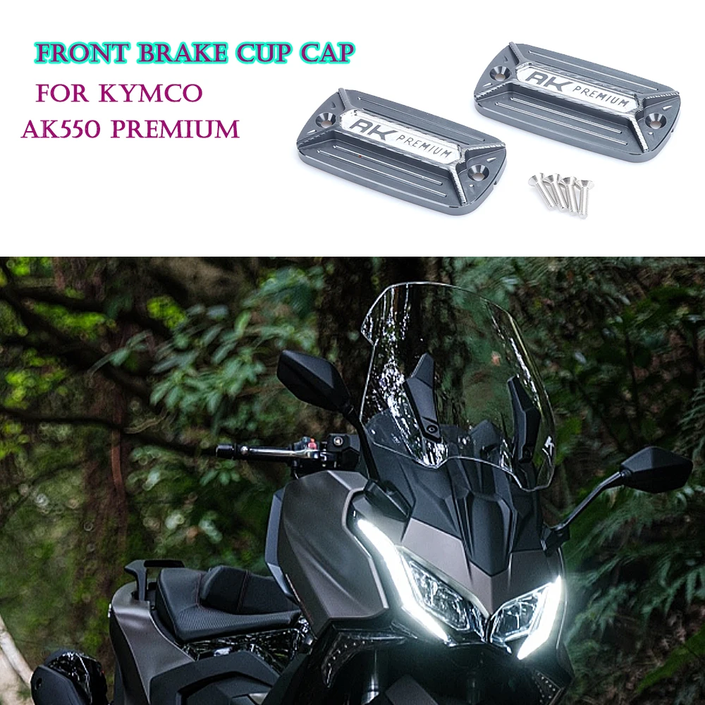 

Motorcycle Oil Cup Cover ak550 PREMIUM High Quality Front Brake Reservoir Cap Fluid Tank Cover For Kymco AK 550 AK550 Premium
