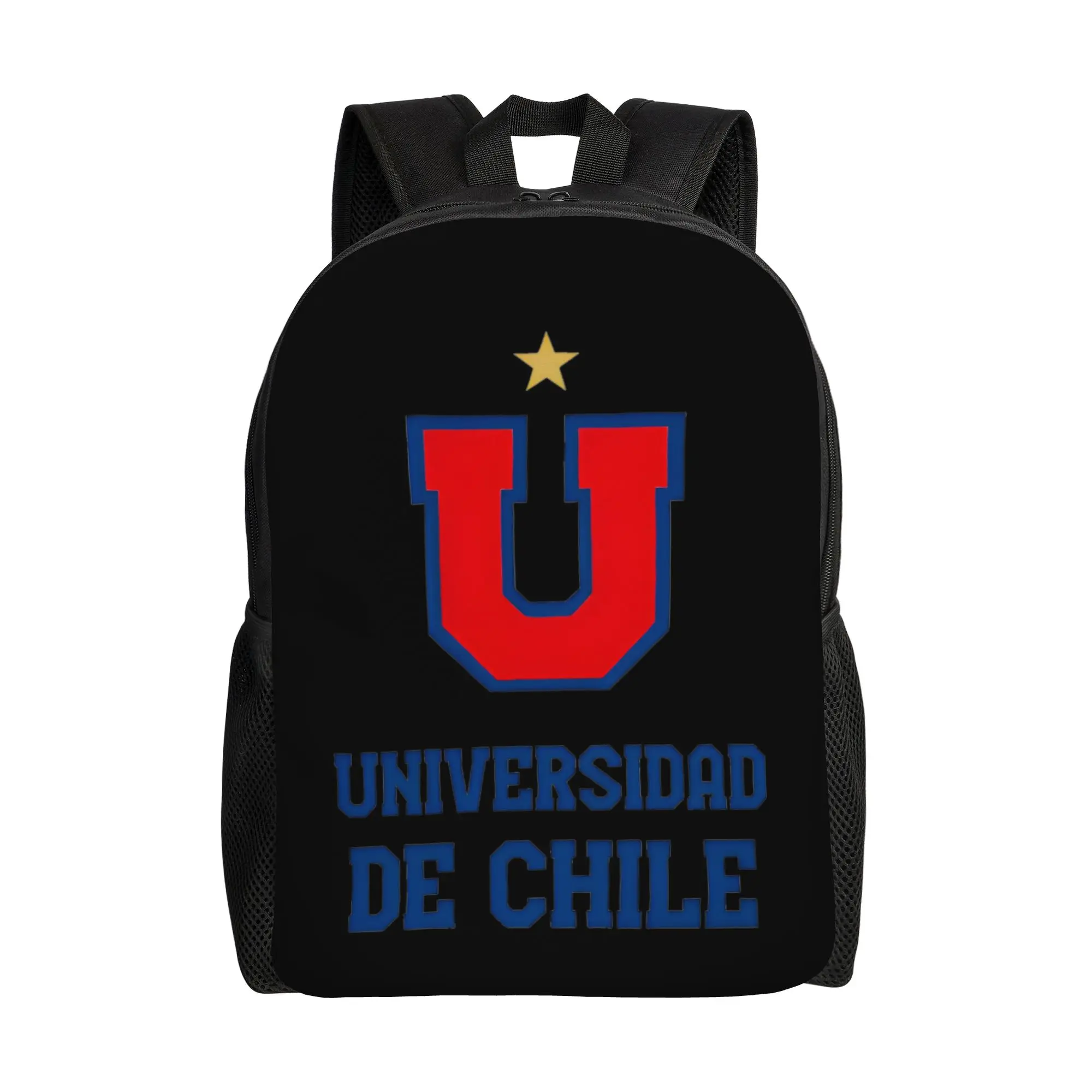 

Стильный синий рюкзак Universidad de Chile для активного отдыха, учебы и бизнеса, футбольный рюкзак Copa Chile, студенческий холщовый рюкзак