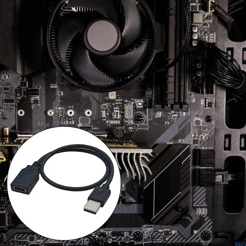 R91A Fast Speed USB A 2.0 to Type E (Type C Front End) Panel Cable 40cm / 15.75inch