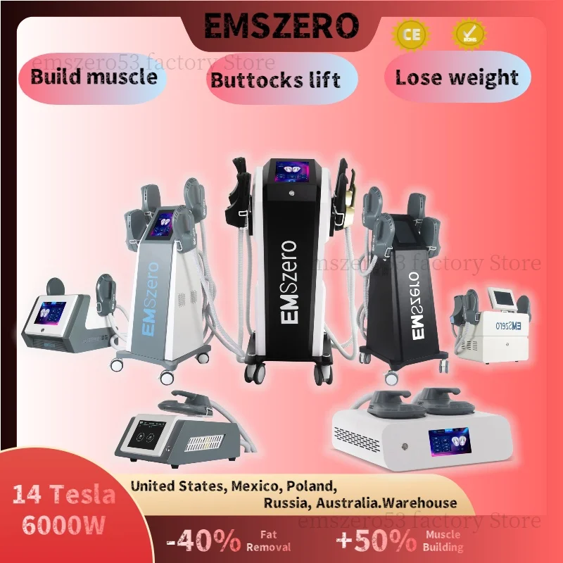 

2024 New Emsslim Neo RF EMS Sculpt Machine Nova Power 6500W Hi-emt For Sculpting Electromagnetic Body Slimming Fat EMSzero Salon