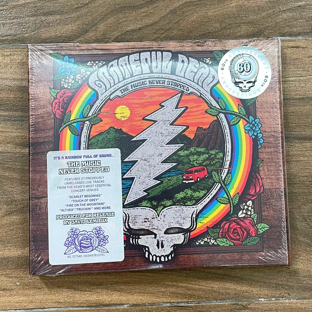 Grateful Dead The Music Never Stopped 60th Anniversary 3CD Rock Jam Band Collection