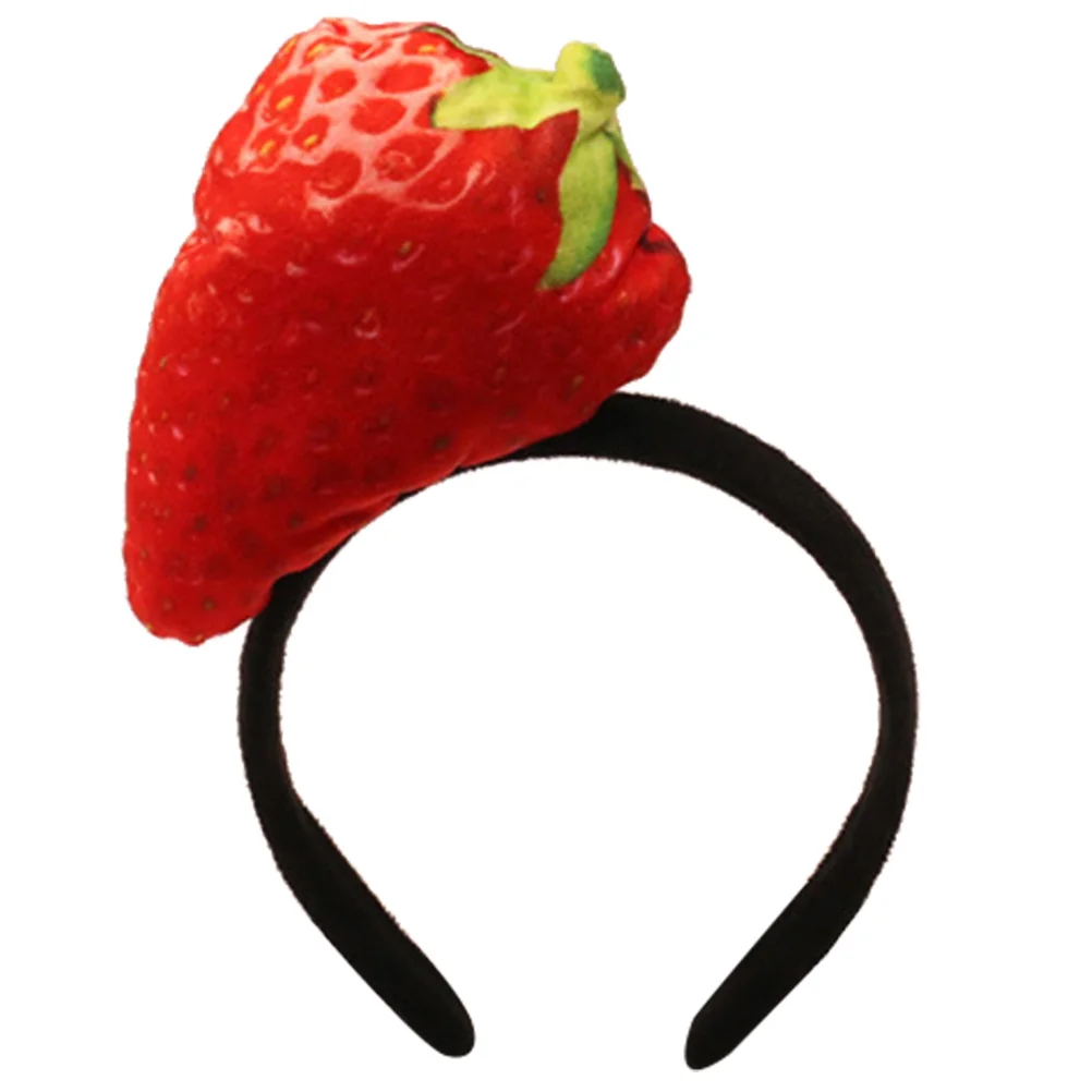 Headband Strawberry Face Wash Hair Care Skincare Headbands Facial Spa Hairband for Washing Baby