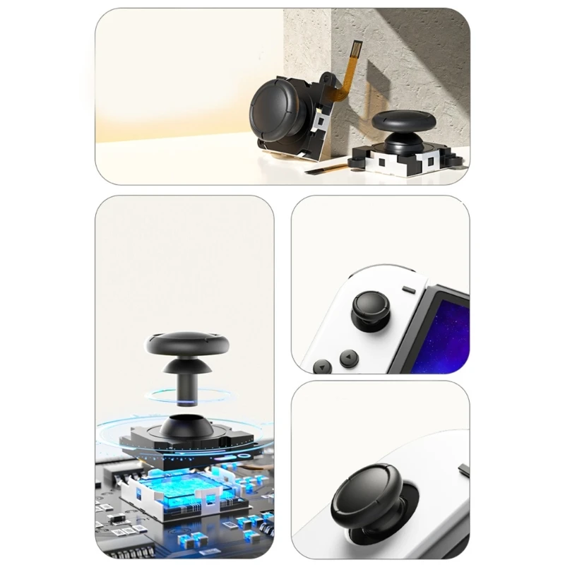 Effect for Switches OLED Lite 3D Thumbstick Gamepad Accessory Easy Installation Improve Game Experience