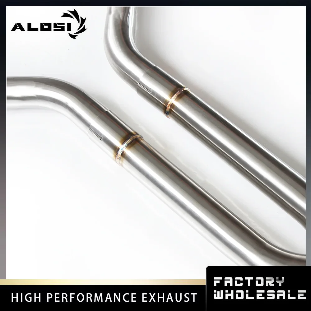 Para BMW M3 E90/E92/E93 V8 4.0l 2008-2013 Tubo medio y largo Escape de alto rendimiento Rendimiento de carreras modificado