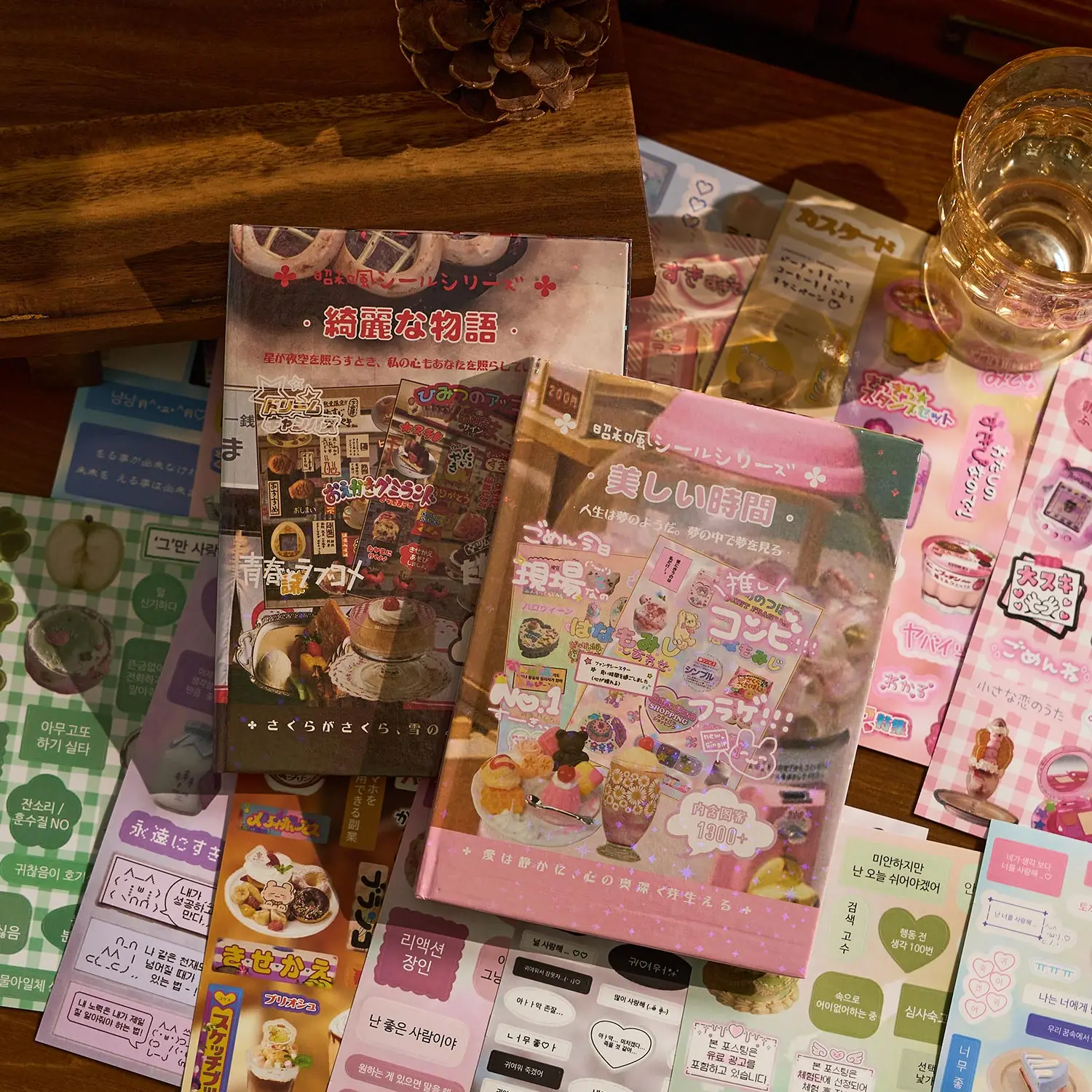 1300 قطعة كتاب ملصقات نص ياباني الذواقة كتيب الديكور DIY بها بنفسك المواد ملصق مضاد للمياه