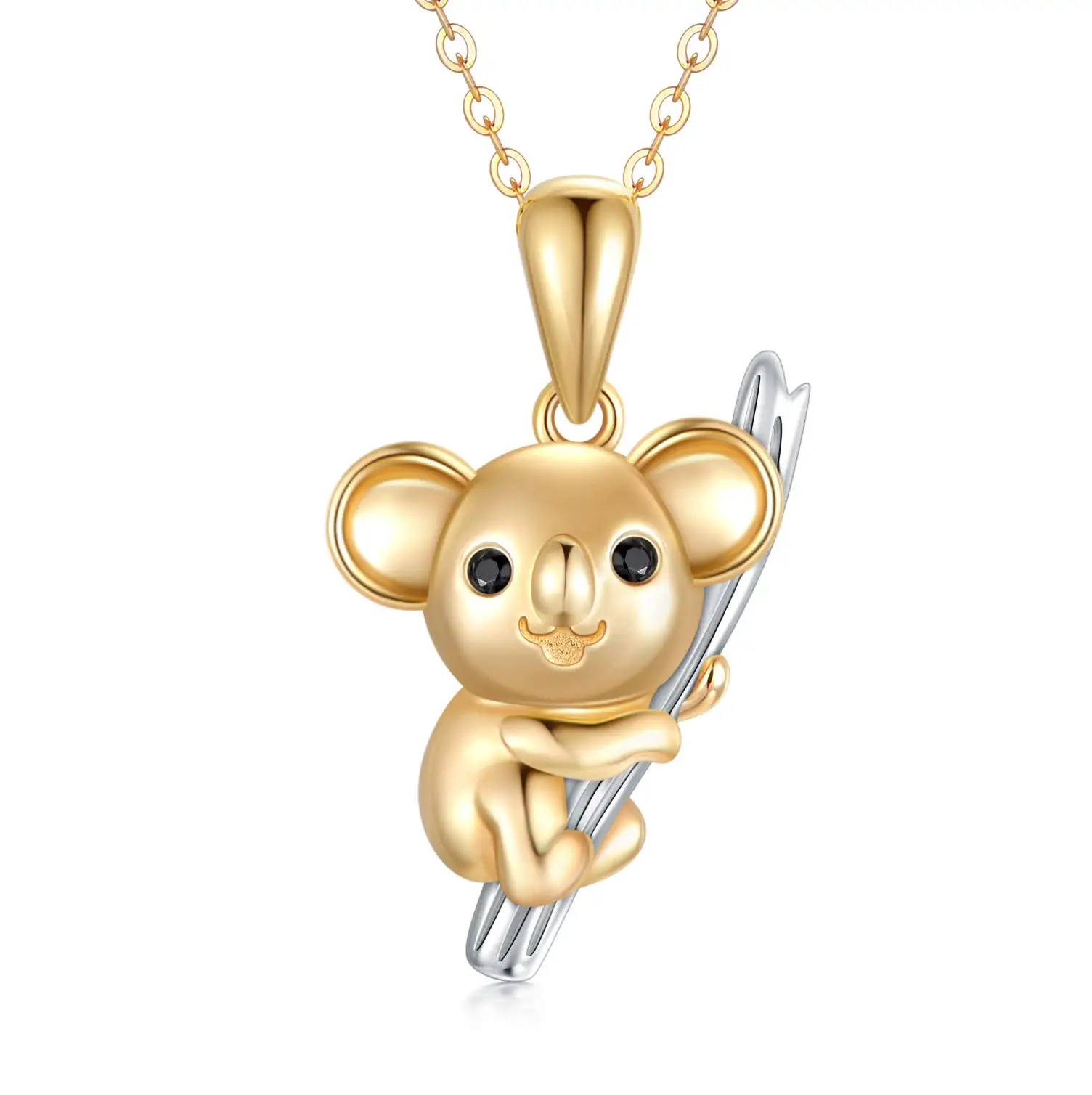 

YFN 14K Solid Gold Koala Pendant Necklace for Women Yellow Gold Cute Koala Bear Necklace Fine Jewelry Birthday Gifts for Teens