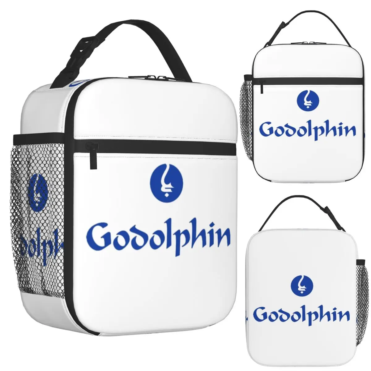 Godolphin سباق معزول حقيبة الغداء للنساء بينتو تخزين صناديق الطعام المحمولة الحاويات برودة علب الاغذية الحرارية حمل