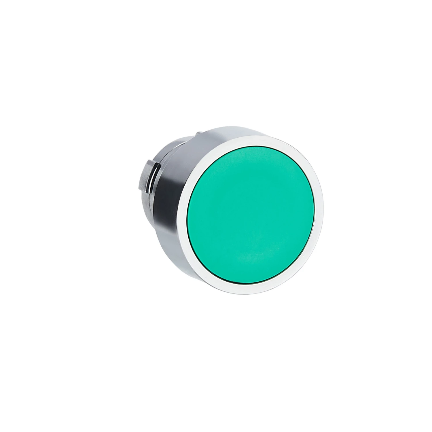 ZB2BA3 ZB2BA3C Harmony XB2, Push button head, metal, flush, green, Ø22, spring return, unmarked