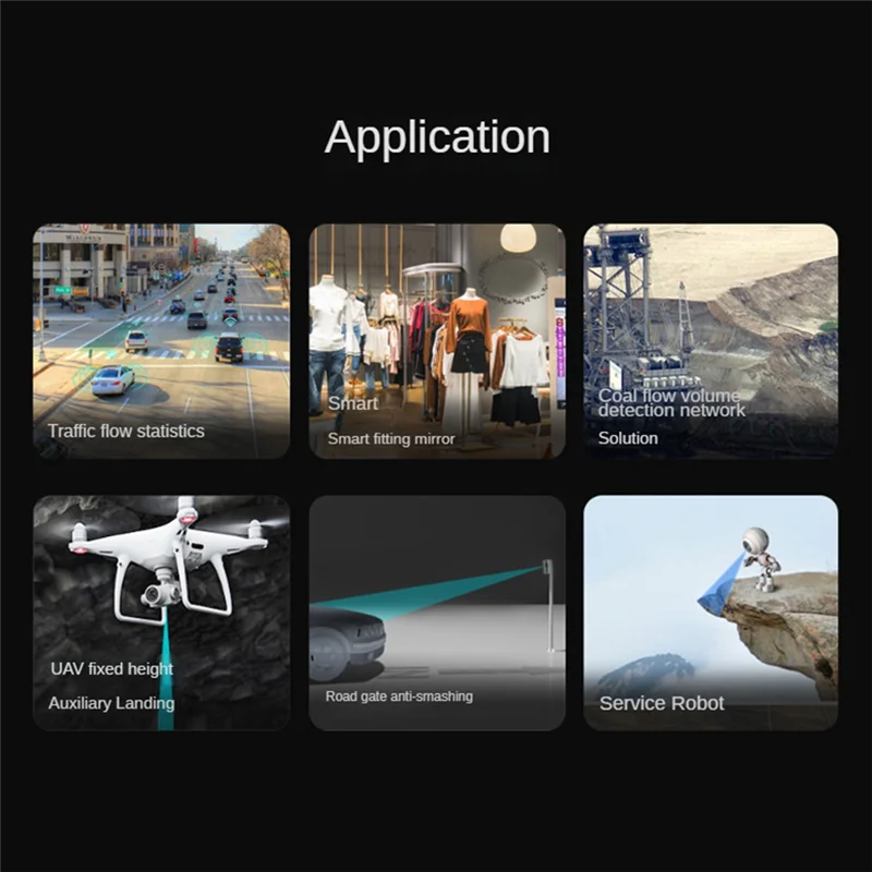 Lidar Range Sensor Module Kit Sensor Module Tfmini Plus 12M Range High Frame Rate Small Blind Area High Accuracy