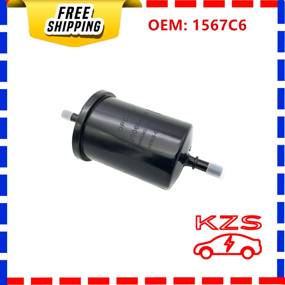 

1567C6 Fuel Filter Gasoline Filte For Peugeot 206/205/306/307/207/301/208/3008/4008/5008 For Citroen Elysee/C2/C1/C3/C4/C5/C8/C6