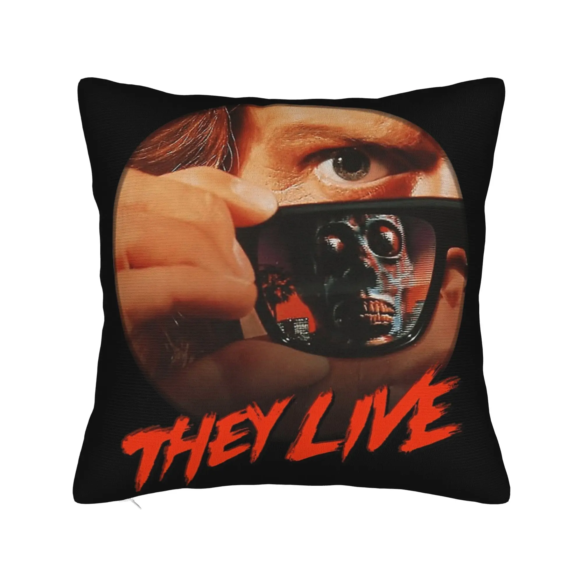 movie 80s horror 90s scary haloween They Live Pillowcase Printed Cushion Cover Decor  Pillow Case Cover Home Square 40*40cm