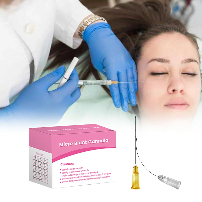 High Quality Medical Sterile Blunt Tip Micro Cannula 14G 18G 25G 27G 30G 38mm 50mm 70mm For Beauty Parts Tools