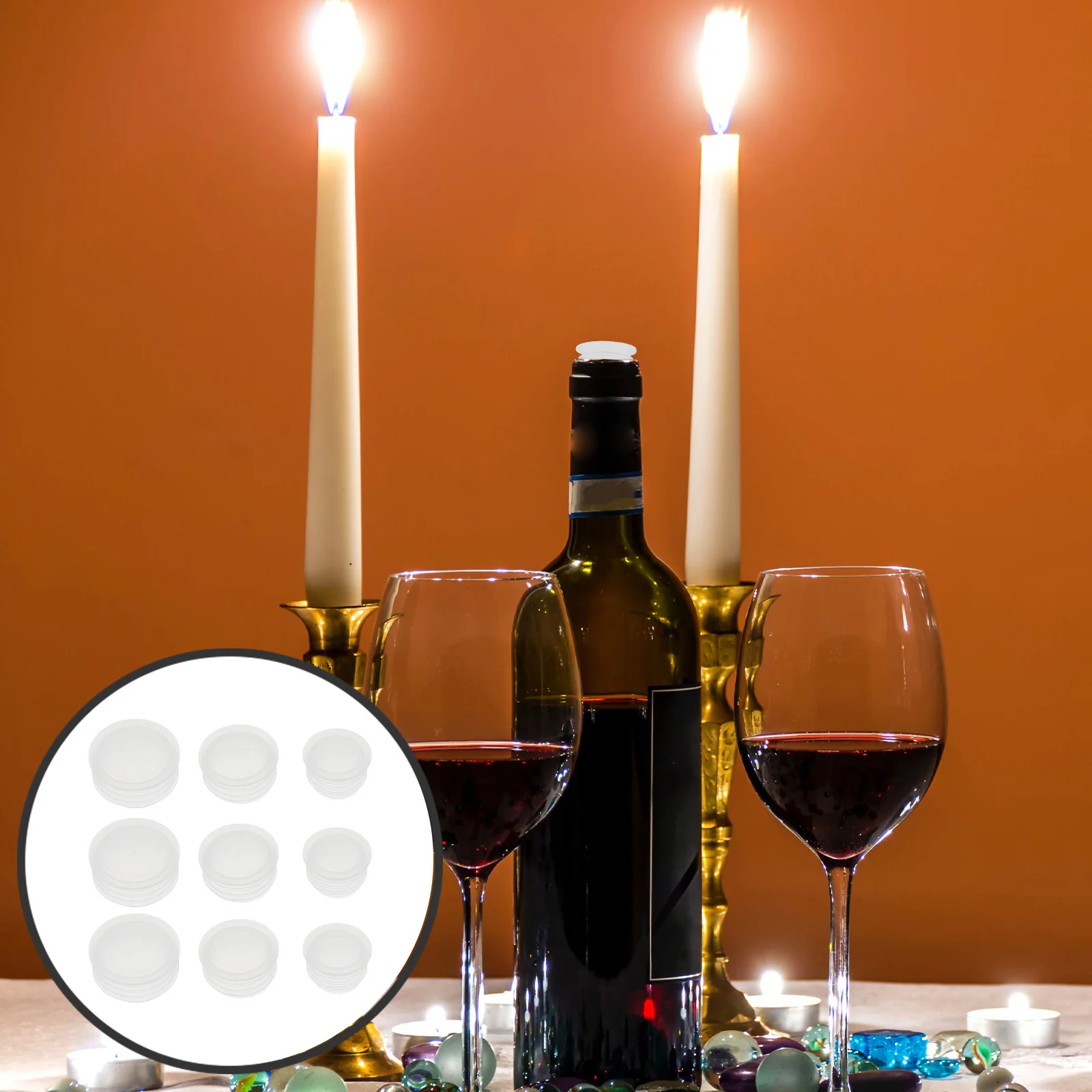 

300Pcs Plastic Wine Bottle Stoppers Universal Easy Pull Dustproof Replacement Sealing Caps Salt Pepper Shaker Plugs Bulk